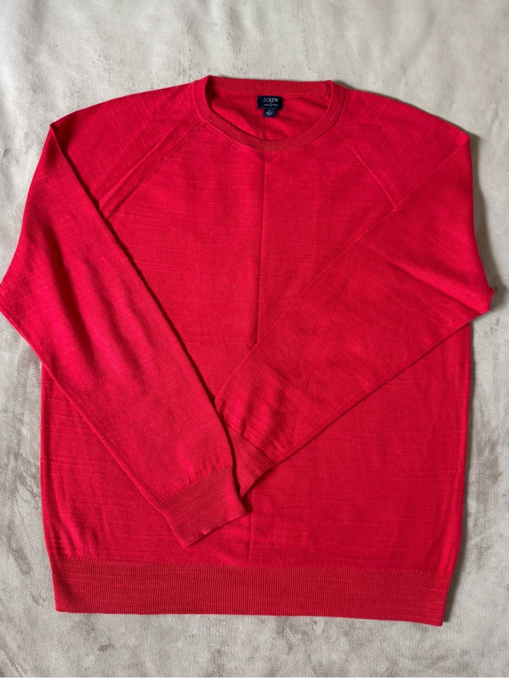 J.Crew Crewneck Red Sweater Size L